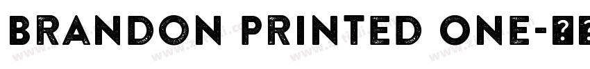 Brandon Printed One字体转换